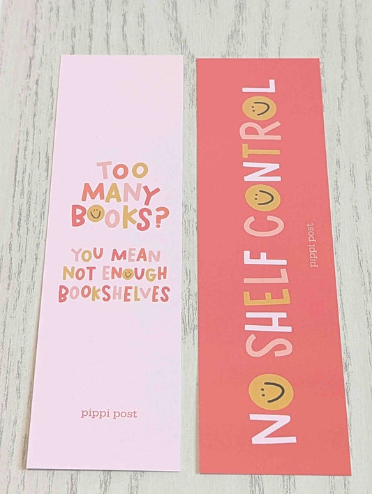 Too Many Books Bookmark Set