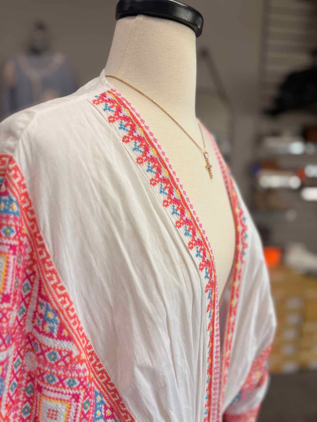 Women's Women Size M Ramy Brook Multi-Color Short Sleeve Kimono