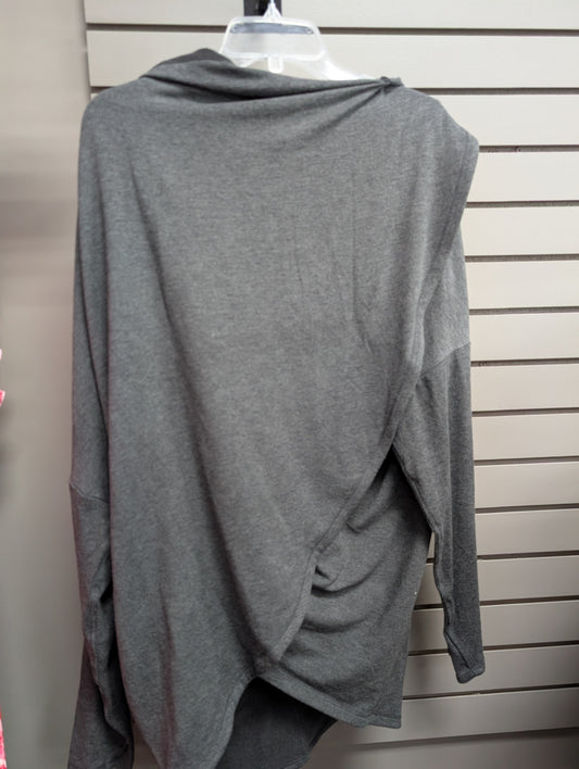 Women's Women Size 1X Charcoal Athleta Hooded Long Sleeve Sweatshirt