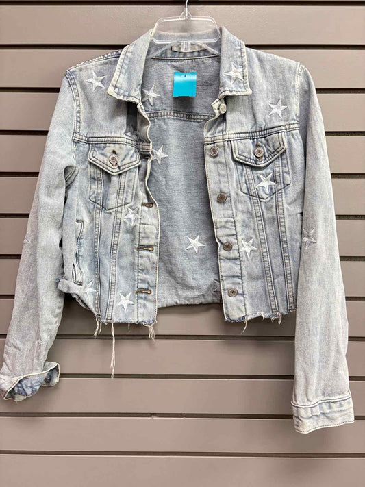 Women's Women Size M Veveret Light Blue Denim Jean Jacket