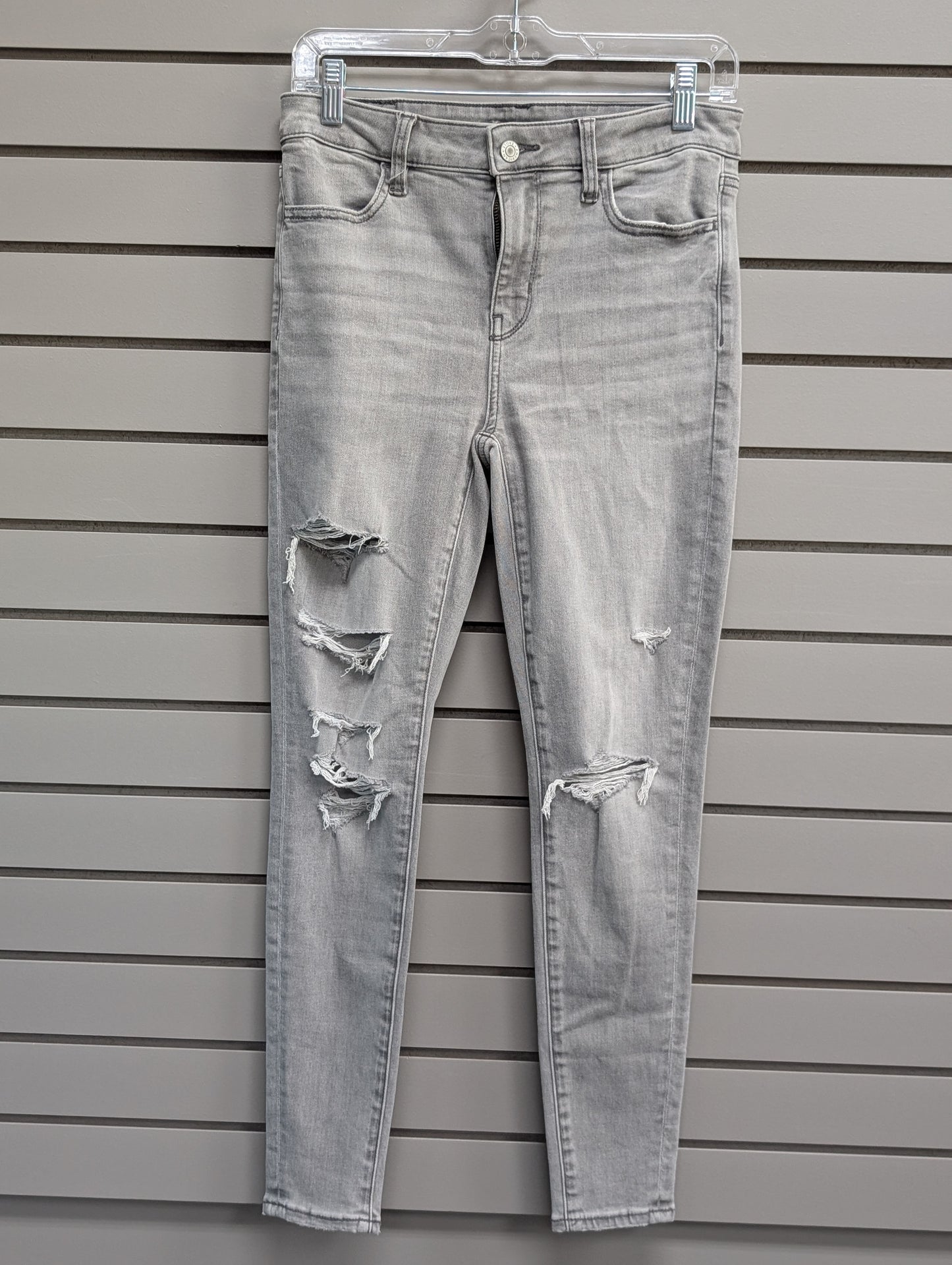 Women's Waist Size 2 American Eagle Gray Jean