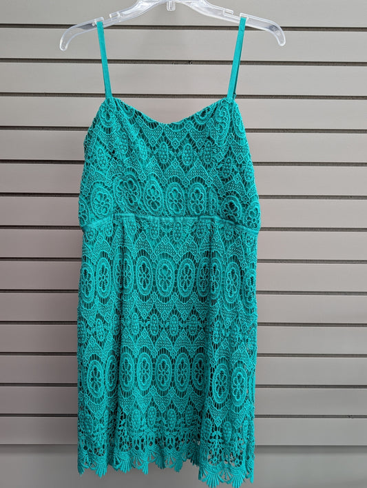 Women's Size 6 Turquoise Lauren Conrad Spaghetti Strap Dress