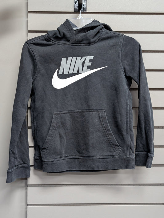 Boy's Child Size M Black Hooded Long Sleeve Sweatshirt