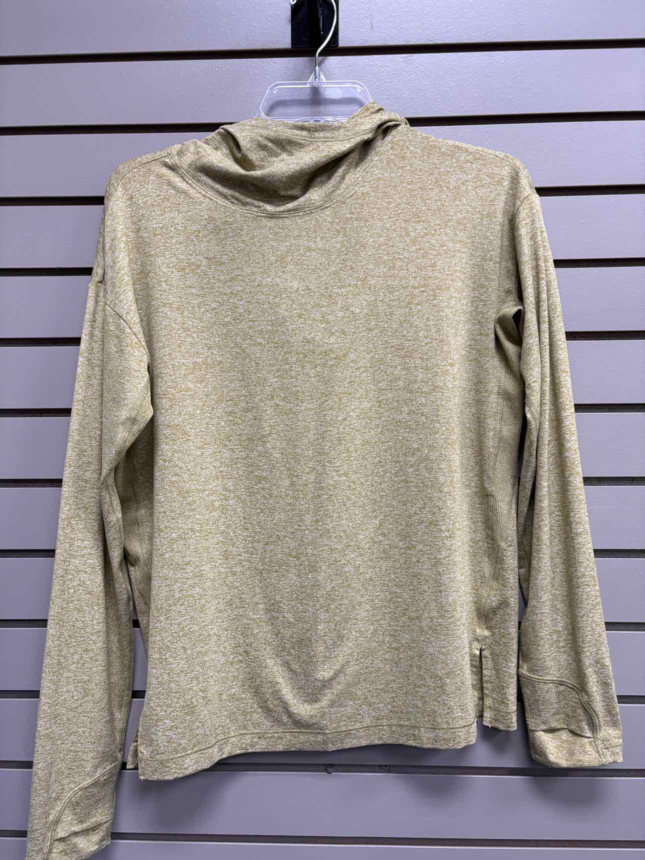 Women's Women Size S Athleta Light Green Heathered Long Sleeve Top
