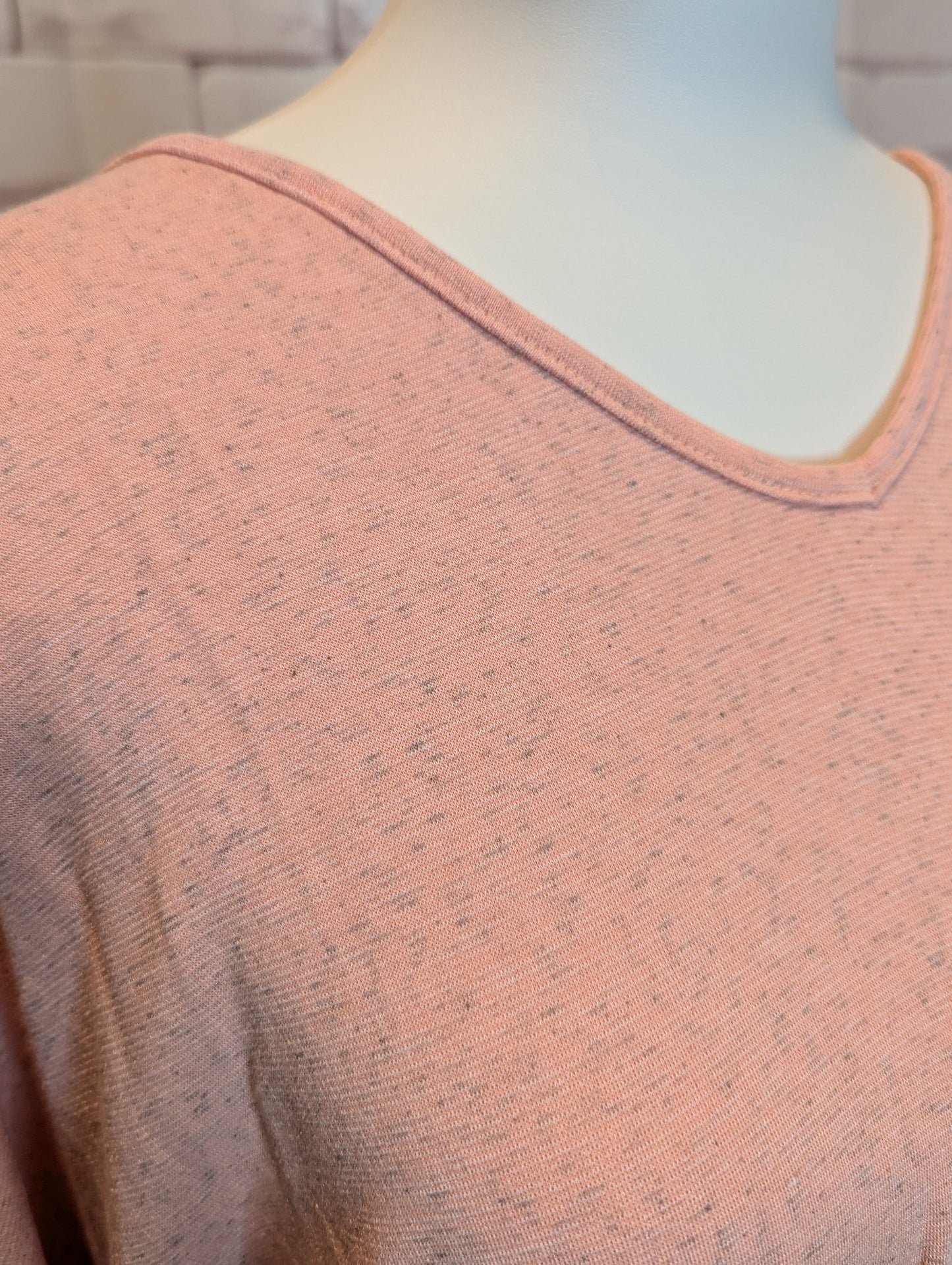 Plus Blush Knit Tie-Back Romper