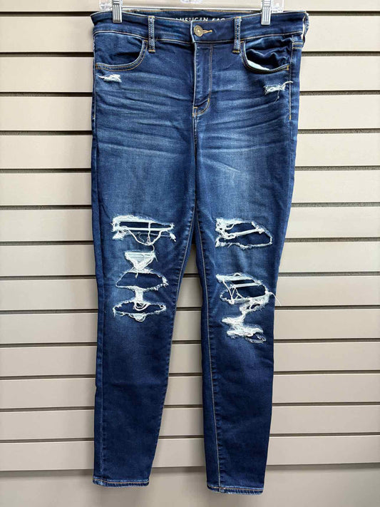 Women's Waist Size 10 American Eagle Dark Blue Jean