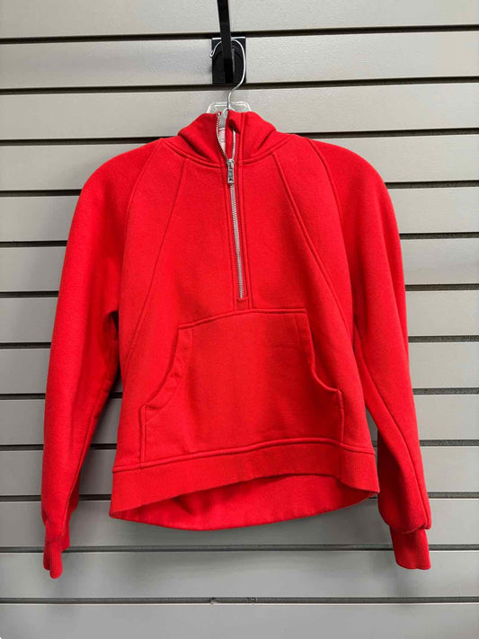 Women's Women Size XS Red Unknown Hooded Long Sleeve Sweatshirt