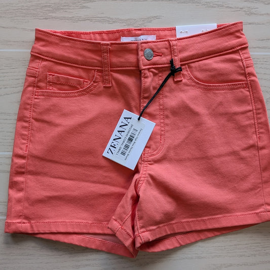 Women's S Petite Zenana Coral Denim Short Short