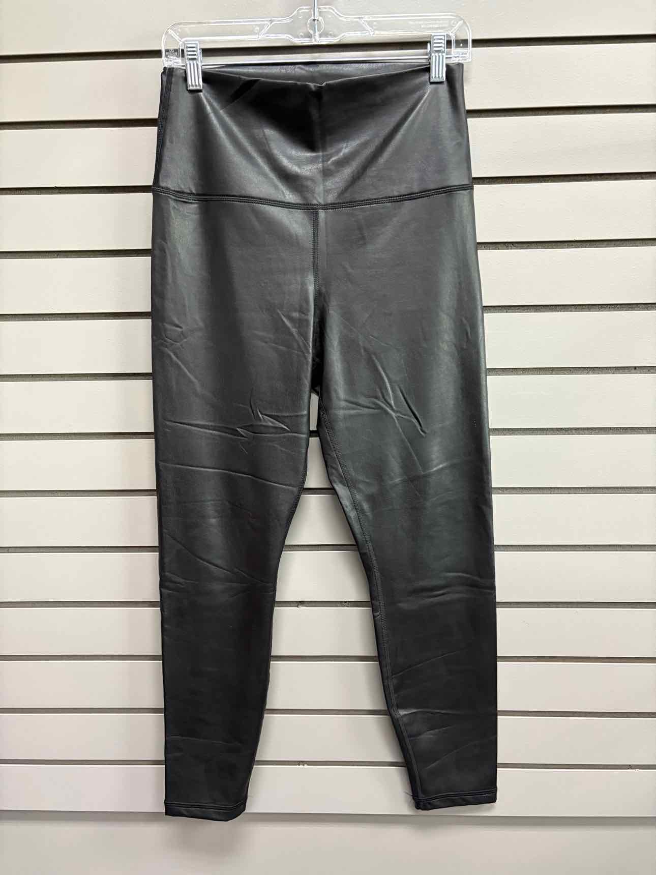 Women's Women Size L 90 degree Black Leather Legging