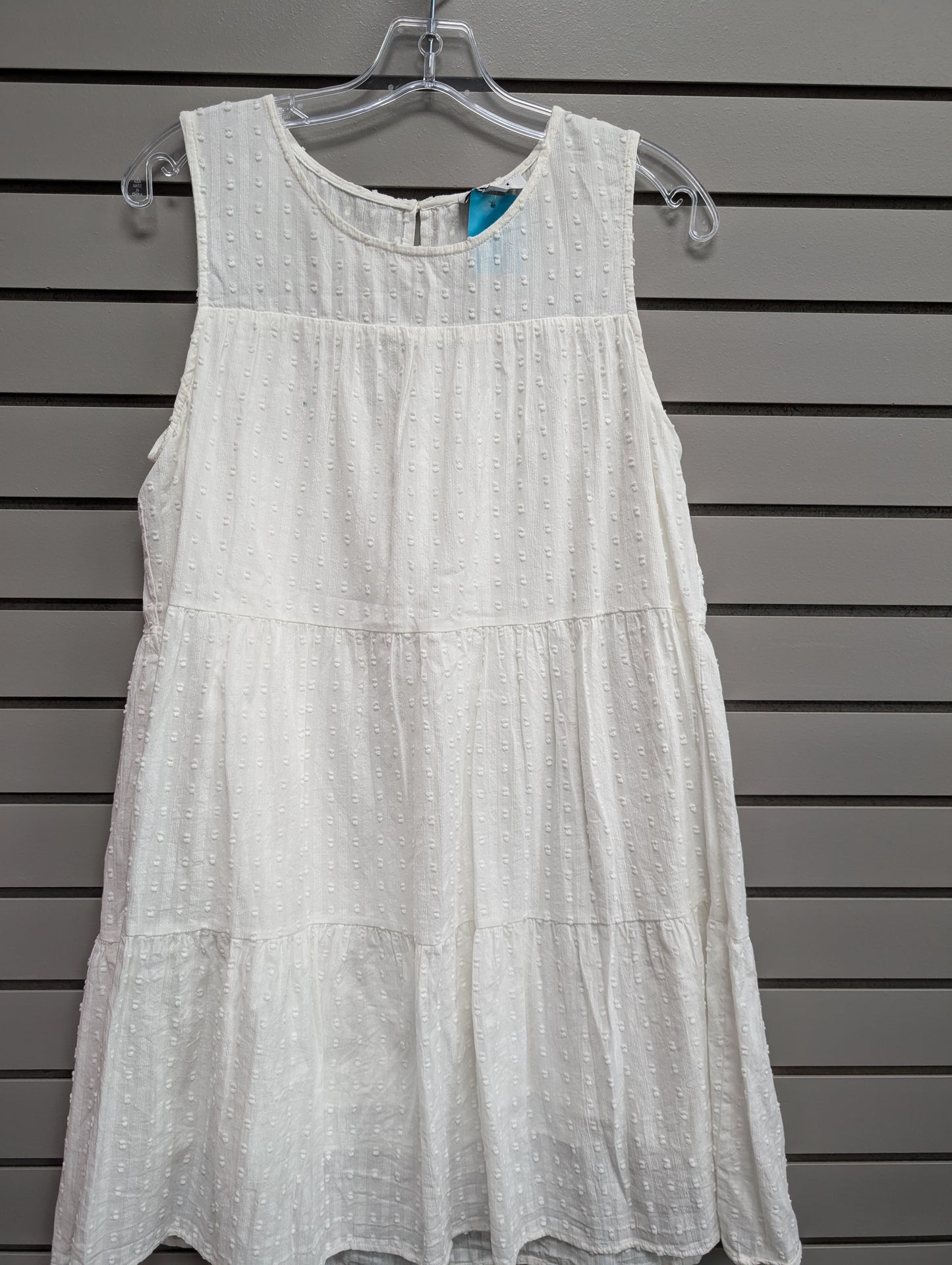 Women's Size Large White Gilli Tank Above Knee Dress