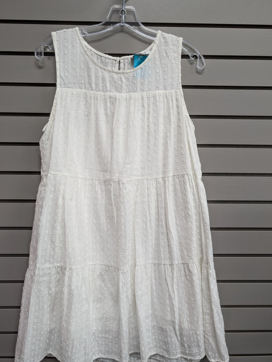 Women's Size Large White Gilli Tank Above Knee Dress