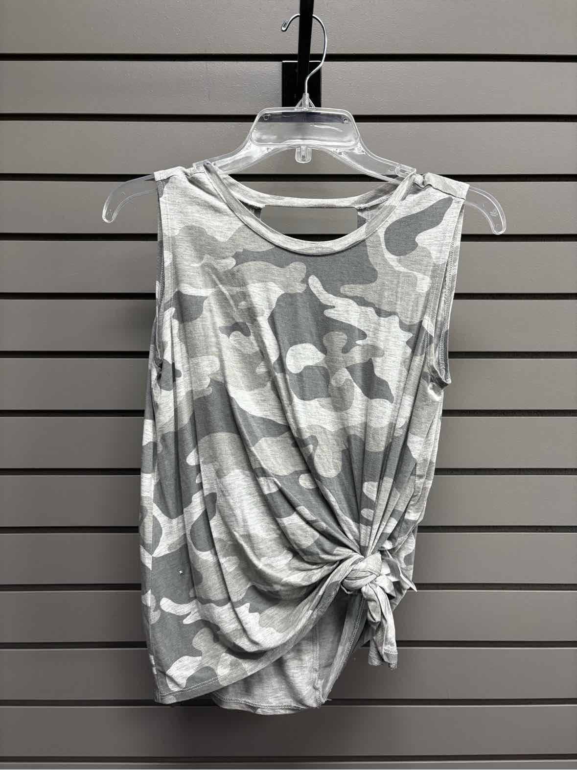 Girl's Child Size 14 Old Navy Gray Camoflage Tank Shirt