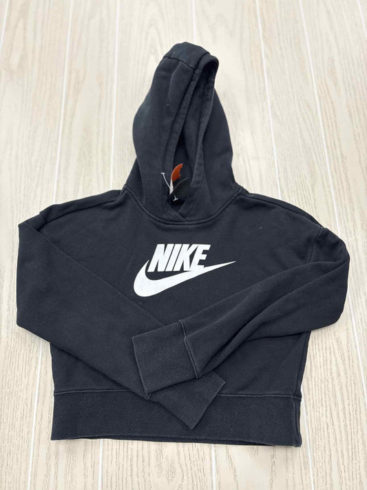 Girl's Child Size L Nike Black Hooded Long Sleeve Sweatshirt