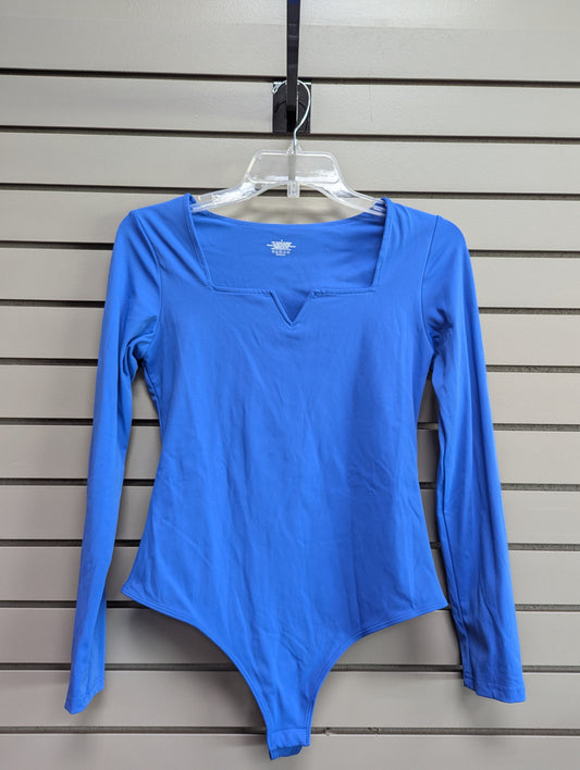 Women Size M Blue Unknown Solid Bodysuit