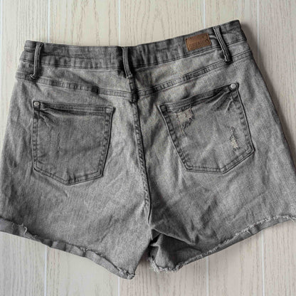 Women Size 1X Judy Blue Gray Short