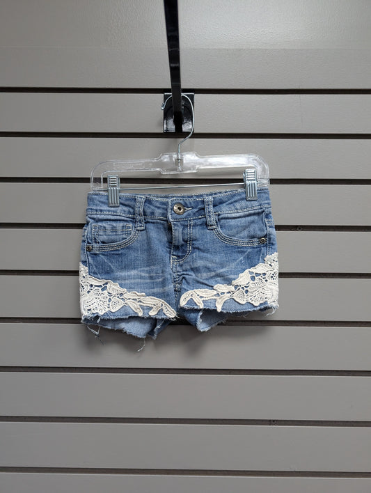 Girl's Child Size 6 Mudd Blue Lace Short