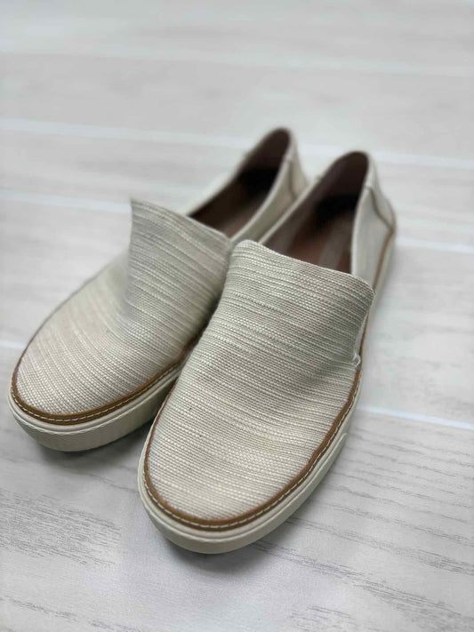 Women's W Shoe Size 7.5 Cream Toms Slip On