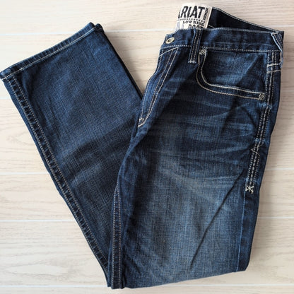 Men's Mens Size 34 32 Ariat Blue Denim Casual Jean