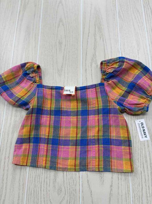 Girl's Child Size 10 Old Navy Multi-Color Short Sleeve Shirt