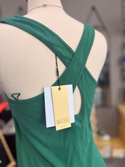 Women's Size M Green Nation Ltd Tank Maxi Dress