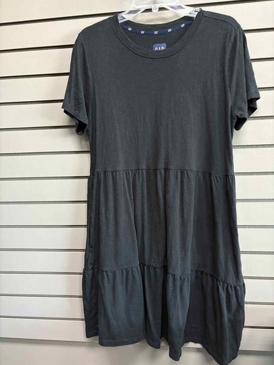 Women's Size Large Black GAP Short Sleeve Above Knee Dress