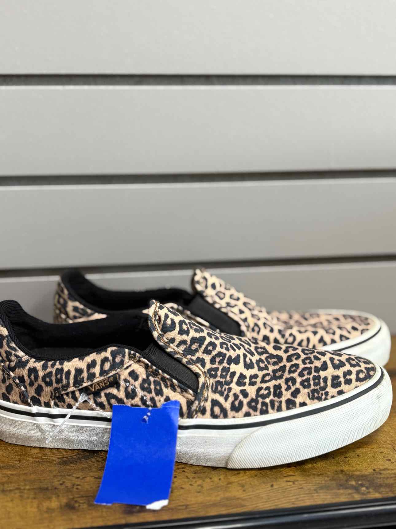 Women's W Shoe Size 8 Brown Vans Cheetah Slip On