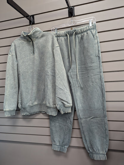 Ash Jade Acid Wash Sweatpant