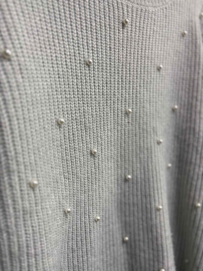 Women's Women Size 14/16 Light Gray Lane Bryant Long Sleeve Sweater