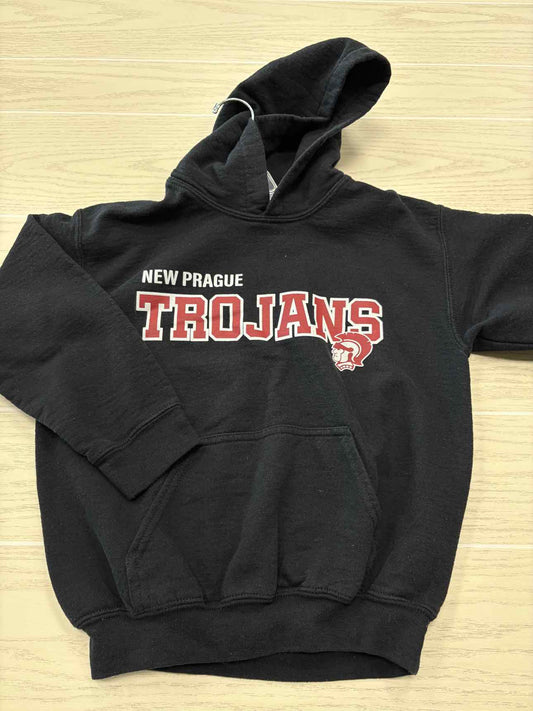 Boy's Child Size M Black Hooded Long Sleeve Sweatshirt