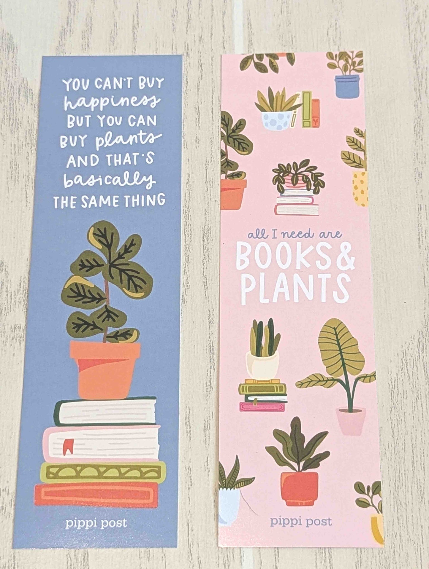All I Need Are Books and Plants Bookmark Set