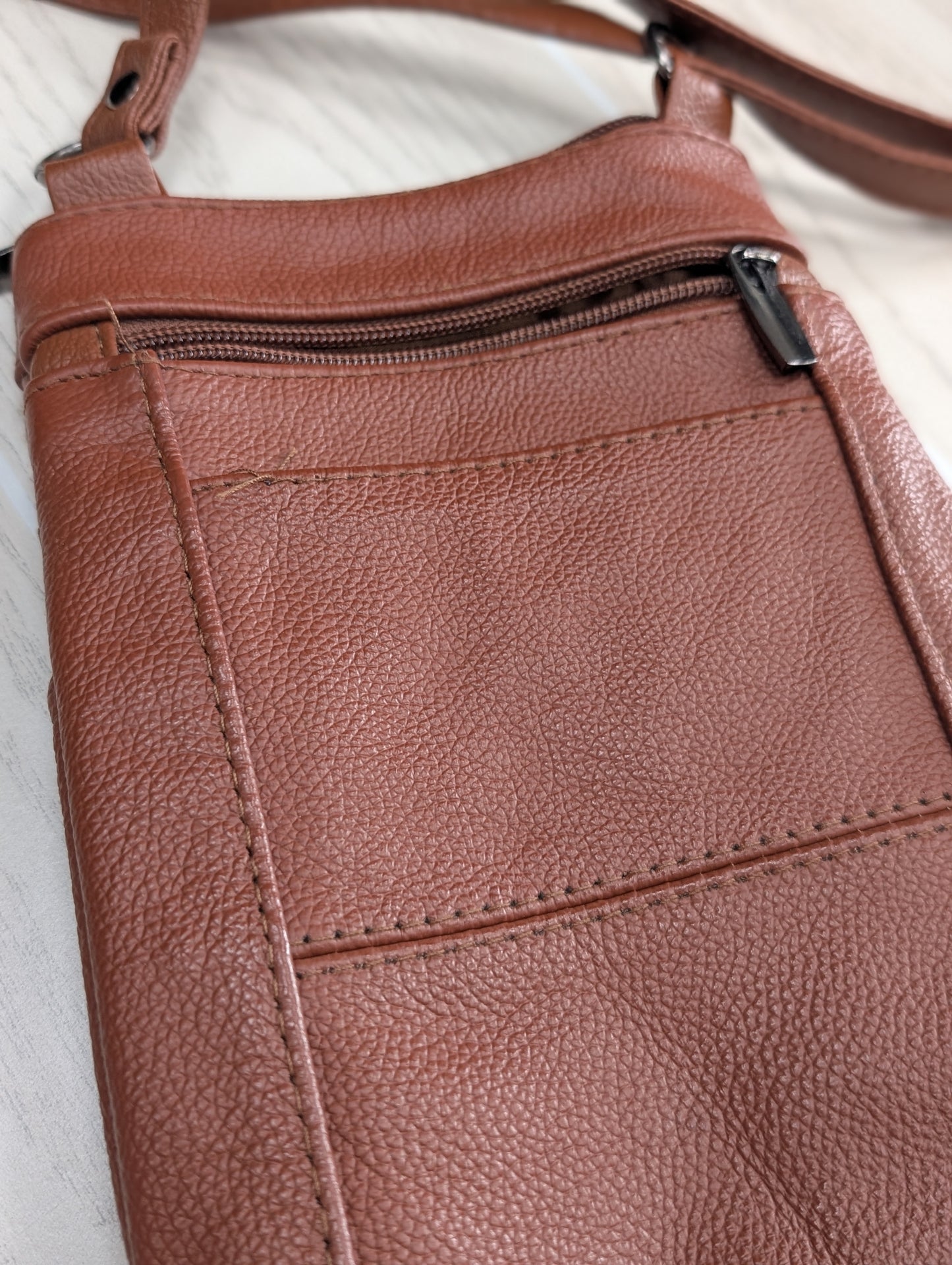 Rust Multi Pocket Crossbody
