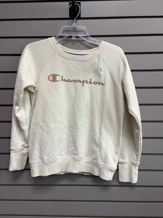 Women's Women Size S Cream Champion Crew Long Sleeve Sweatshirt