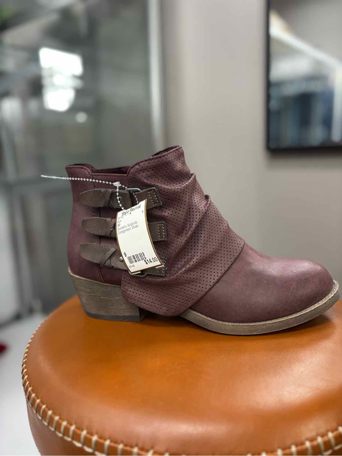 Women's W Shoe Size 9 Burgundy SO Boot