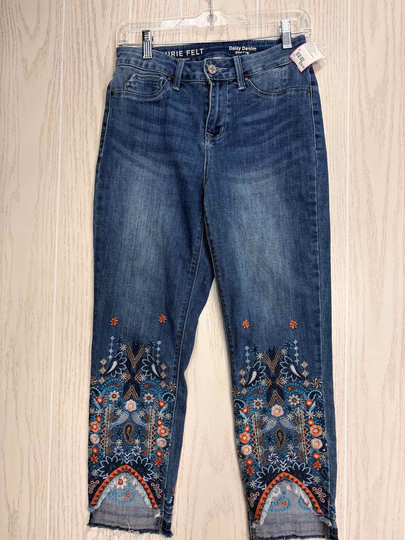Women's Waist Size 6 Laurie Felt Blue Jean