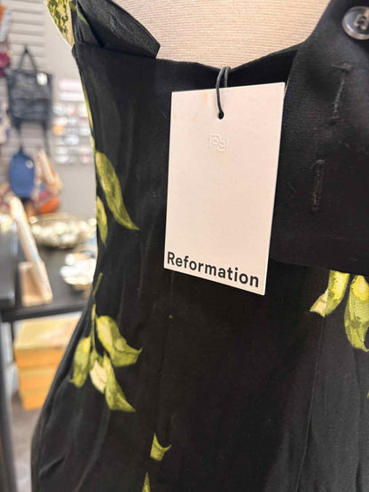 Women's Size Small Black Reformation Tank Floral Maxi Dress