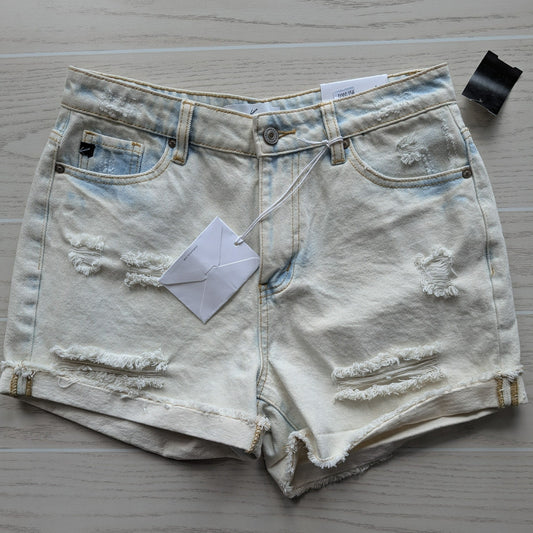Women Size M KanCan White Wash Short