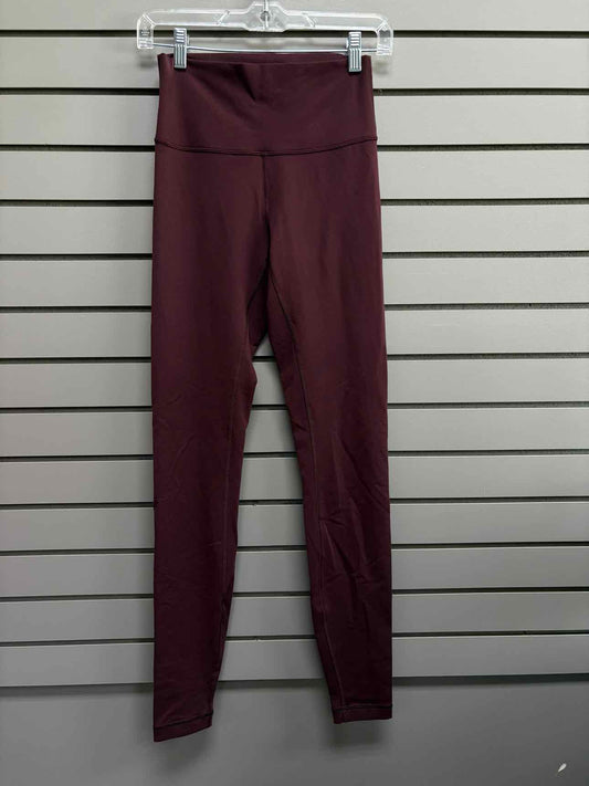 Women's Women Size 4 Lululemon Burgundy Legging