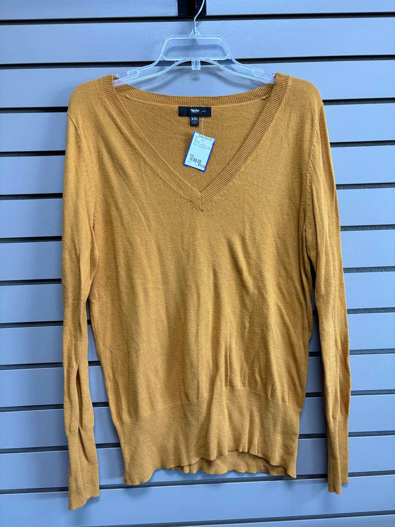 Women's Women Size XXL Mustard Mossimo Long Sleeve Shirt