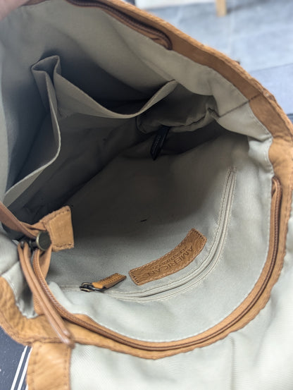 Brown American Leather Co Purse