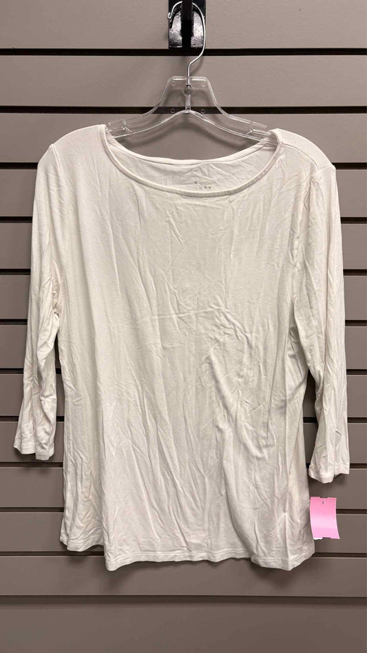 Women's Women Size L White A New Day Long Sleeve Shirt