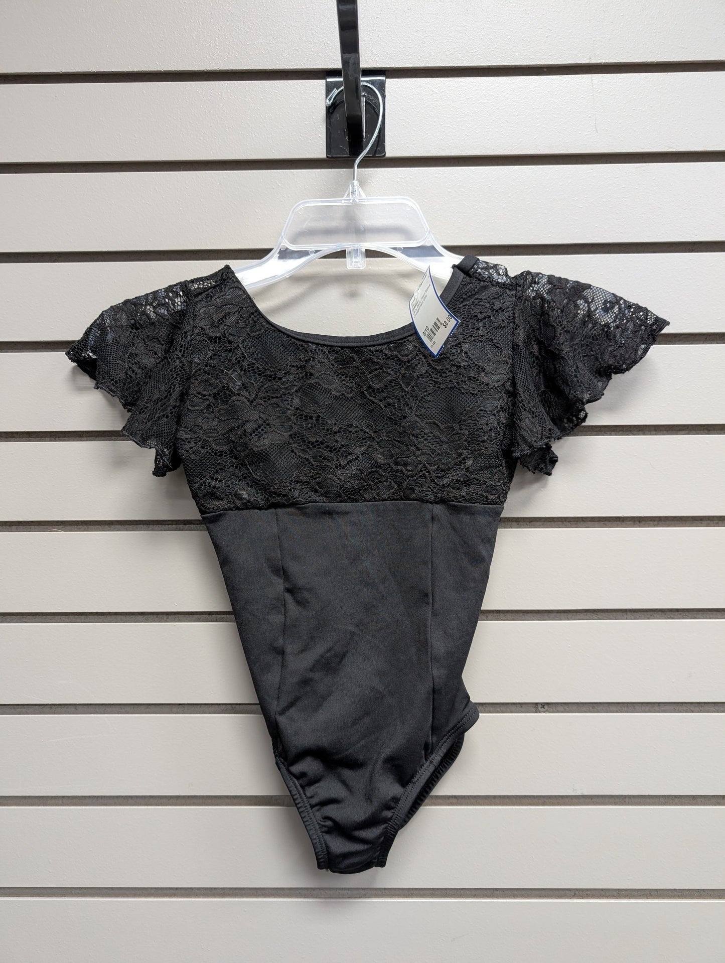 Girl's Child Size 8/10 Unknown Black Short Sleeve Shirt