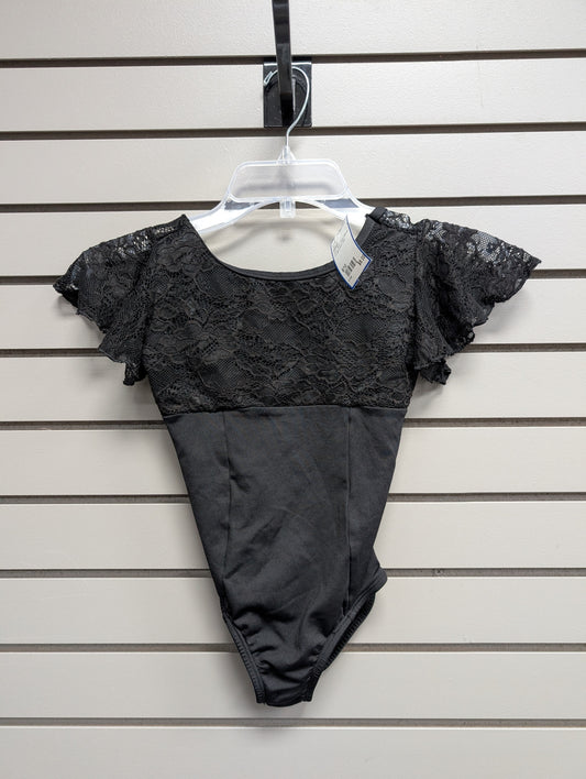 Girl's Child Size 8/10 Unknown Black Short Sleeve Shirt