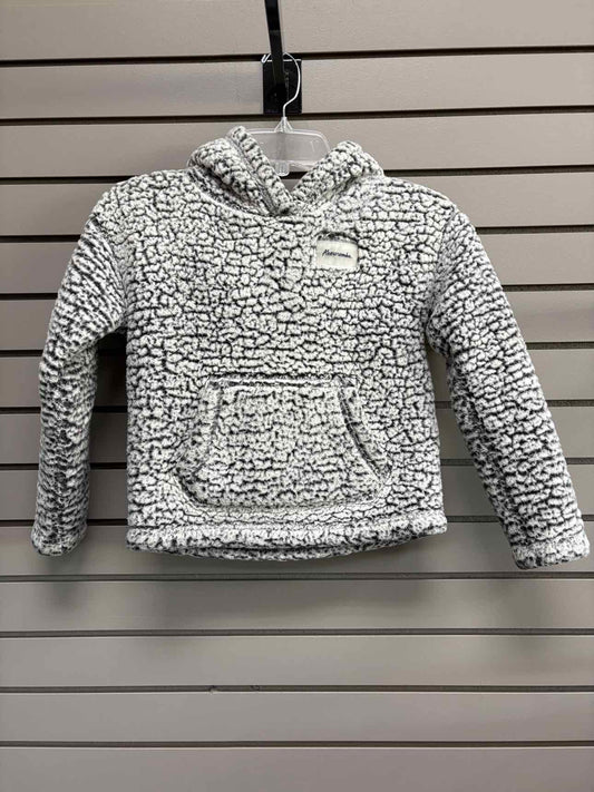Girl's Child Size 7/8 Abercrombie & Fitch Gray Hooded Long Sleeve Sweatshirt