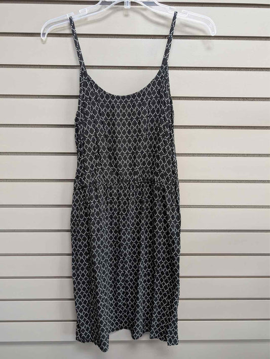 Women's Size M Black & White Old Navy Tank Above Knee Dress