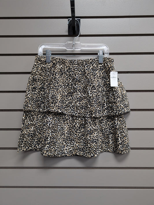 Girl's Child Size 10/12 Old Navy Brown Cheetah Above Knee Skirt
