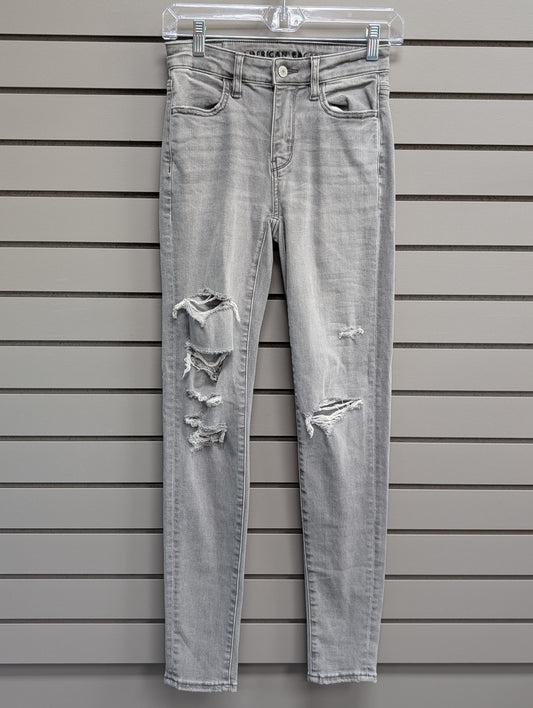 Women's Waist Size 000 American Eagle Gray Pant