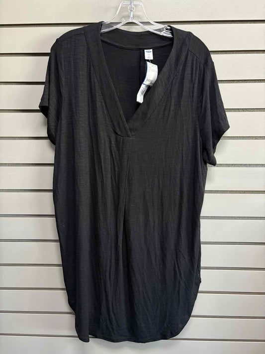 Women's Women Size L Tall Black Old Navy Short Sleeve Shirt