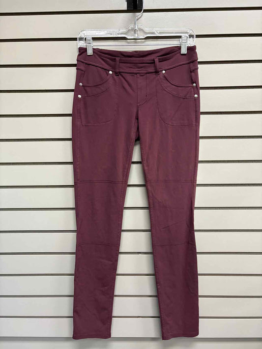 Women's Waist Size S Athleta Burgundy Dress Pant