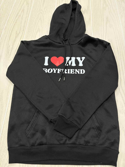 Women's Women Size S Black Hooded Long Sleeve Sweatshirt