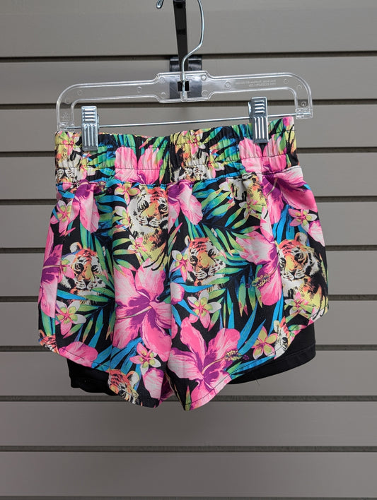 Girl's Child Size 6 Avia Multi-Color Tropical Short Short